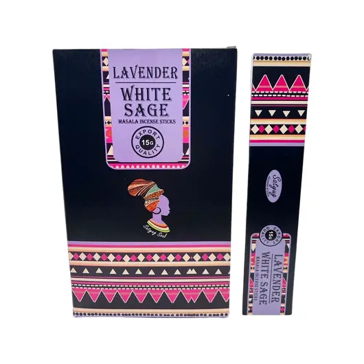 Betisoare parfumate Satyug - Lavander and White Sage 15g