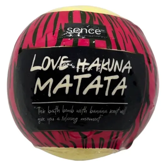 Bomba de baie efervescenta, Sence Beauty, Love hakuna matata - 120g (Banane)