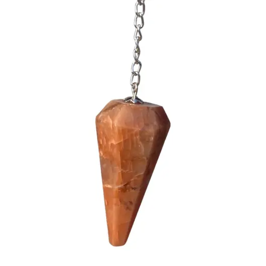 Pendul radiestezie din Piatra lunii piersica, 4cm