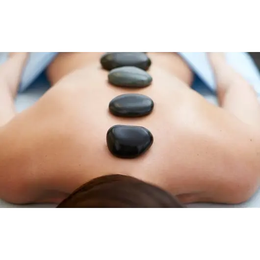 Piatra vulcanica pentru masaj si terapie geotermala (Hot Stone), rotunda, 8cm, imagine 5
