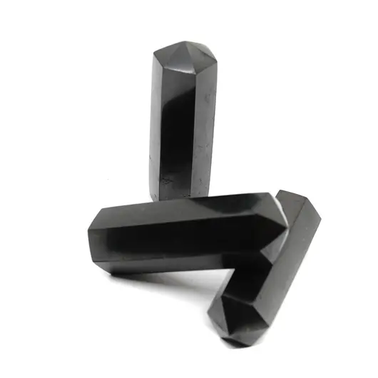 Turn cu varf din Shungit, slefuit - 5cm, imagine 2
