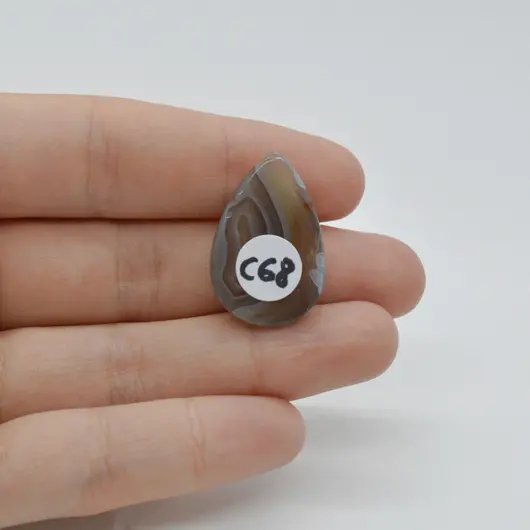 Cabochon Agat botswana 26x18x5mm C68, imagine 2
