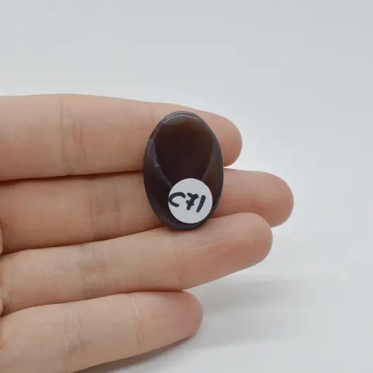 Cabochon Agat botswana  27x18x6mm C71, imagine 2