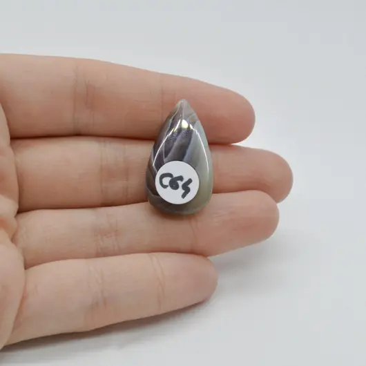 Cabochon Agat botswana  28x16x7mm C64, imagine 2
