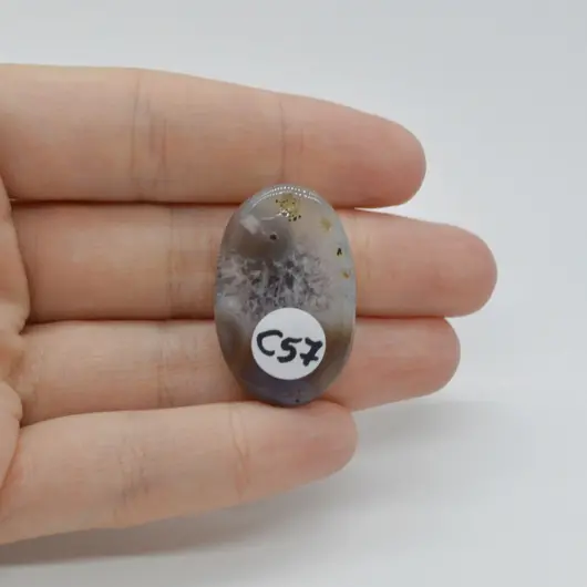 Cabochon Agat botswana  31x20x8mm C57, imagine 2