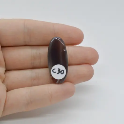 Cabochon Agat botswana  32x14x6mm C30, imagine 2