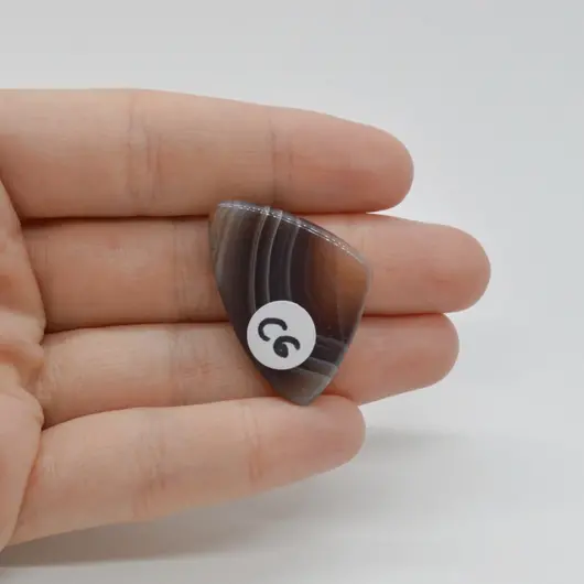 Cabochon Agat botswana  32x22x6mm C6, imagine 2