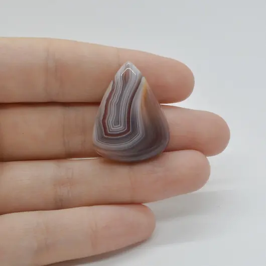 Cabochon Agat Botswana Portocaliu 29x22x6mm C39