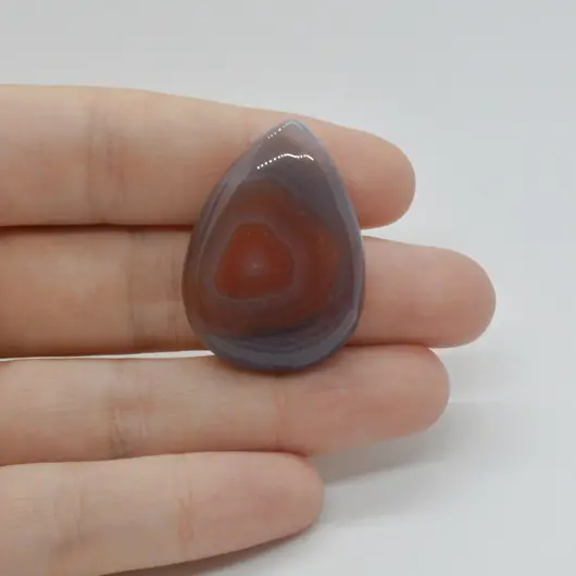 Cabochon Agat Botswana Portocaliu 33x24x6mm C70