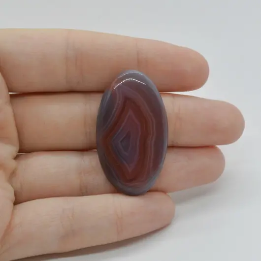 Cabochon Agat Botswana Portocaliu 37x21x6mm C37