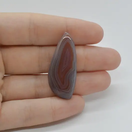 Cabochon Agat Botswana Portocaliu 38x16x6mm C40
