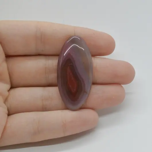 Cabochon Agat Botswana Portocaliu 41x19x5mm C126