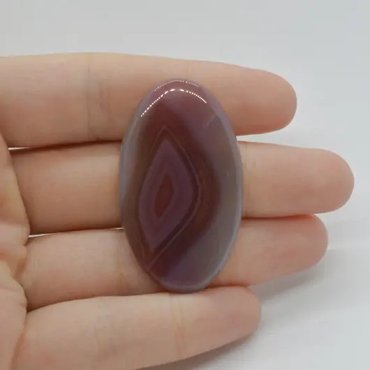 Cabochon Agat Botswana Portocaliu 43x25x6mm C77