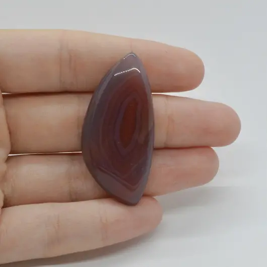 Cabochon Agat Botswana Portocaliu 45x21x7mm C123