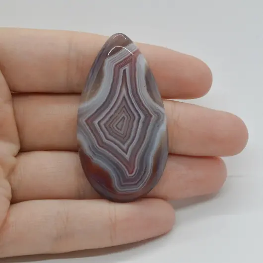 Cabochon Agat Botswana Portocaliu 50x26x6mm C58