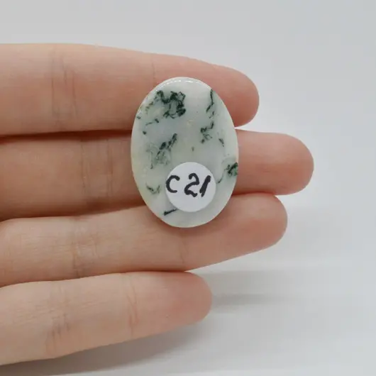Cabochon Agat Copac 31x22x7mm C21, imagine 2