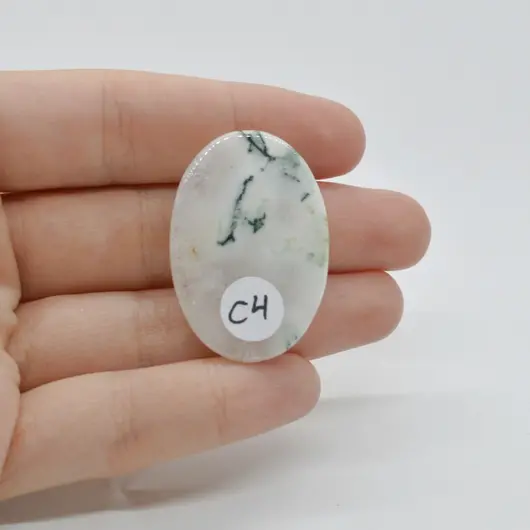 Cabochon Agat Copac 37x25x6mm C4, imagine 2