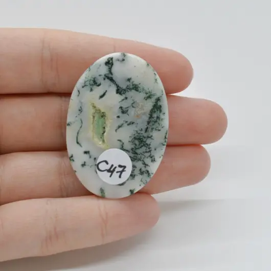 Cabochon Agat Copac 41x29x6mm C47, imagine 2