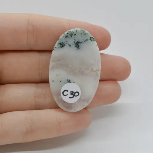 Cabochon Agat Copac 42x26x7mm C30, imagine 2