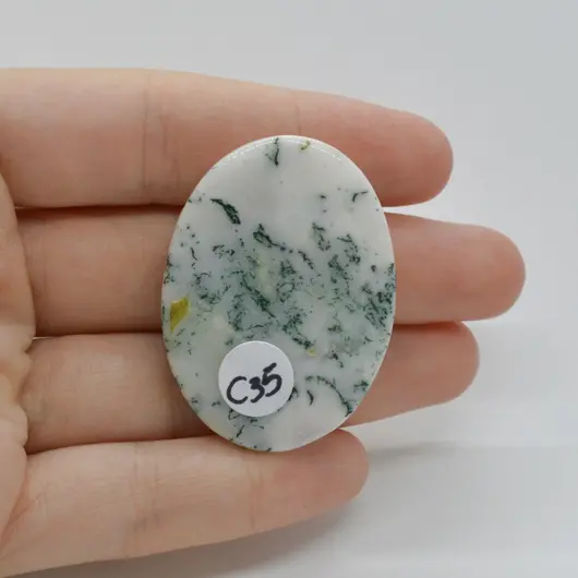 Cabochon Agat Copac 42x31x6mm C35, imagine 2