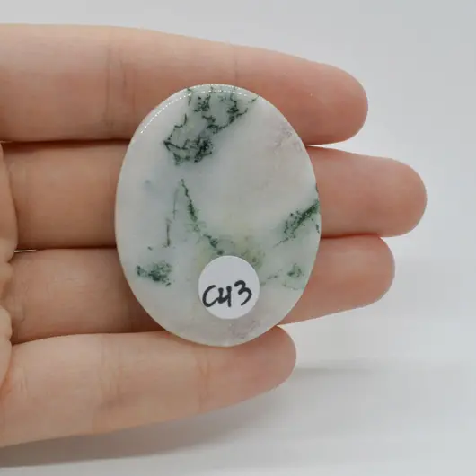Cabochon Agat Copac 42x34x6mm C43, imagine 2