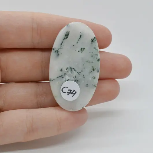 Cabochon Agat Copac 45x26x6mm C74, imagine 2