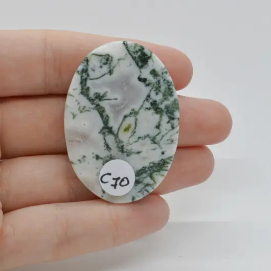 Cabochon Agat Copac 45x32x6mm C70, imagine 2