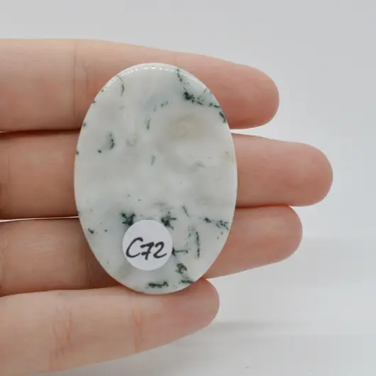 Cabochon Agat Copac 46x33x5mm C72, imagine 2