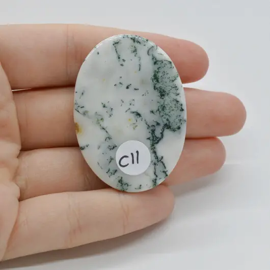 Cabochon Agat Copac 46x33x7mm C11, imagine 2