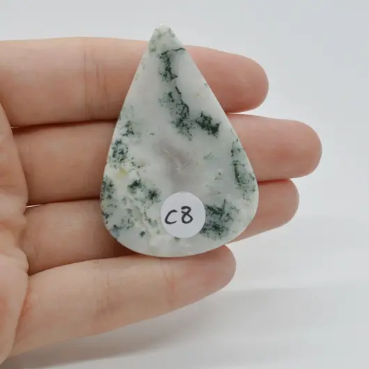 Cabochon Agat Copac 51x35x6mm C8, imagine 2