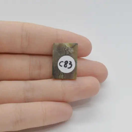 Cabochon Agat Crazy Lace 20x14x5mm C83, imagine 2