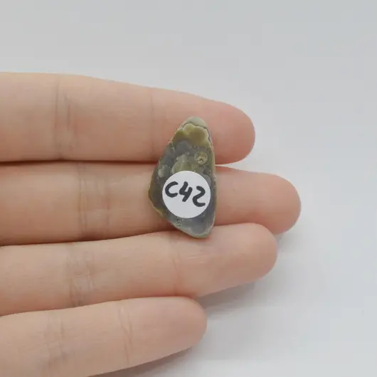 Cabochon Agat Crazy Lace 25x14x3mm C42, imagine 2
