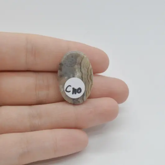 Cabochon Agat Crazy Lace 26x17x5mm C110, imagine 2