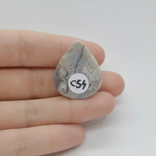 Cabochon Agat Crazy Lace 29x24x6mm C54, imagine 2