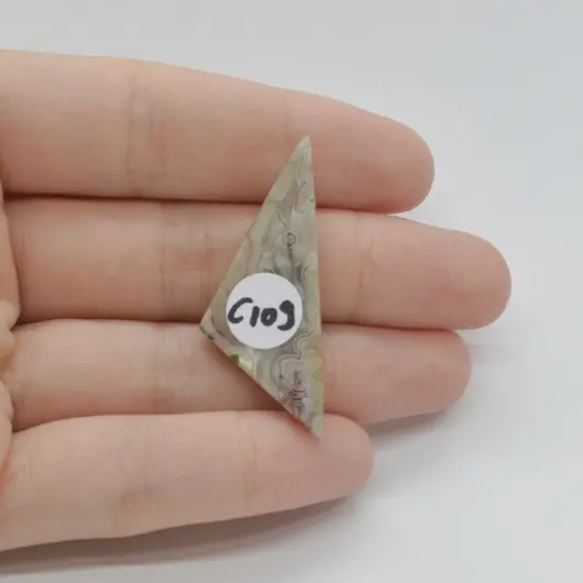 Cabochon Agat Crazy Lace 40x16x5mm C109, imagine 2