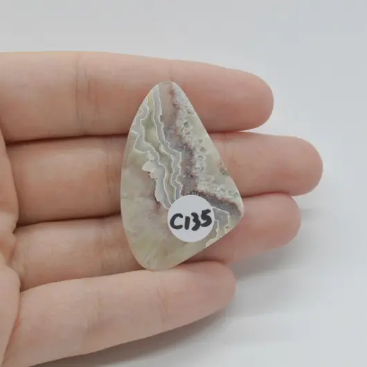 Cabochon Agat Crazy Lace 40x26x6mm C135, imagine 2