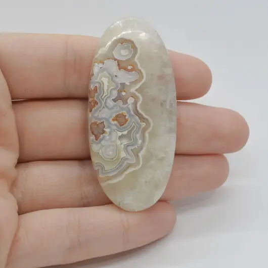 Cabochon Agat Crazy Lace 56x26x6mm C6