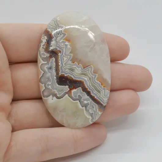 Cabochon Agat Crazy Lace 56x35x6mm C7
