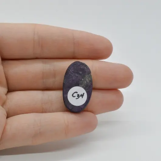 Cabochon Purpurit  Rusia 26x15x7mm C34, imagine 2