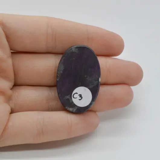 Cabochon Purpurit  Rusia 35x22x7mm C3, imagine 2