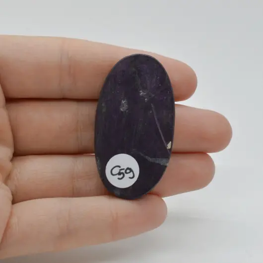 Cabochon Purpurit  Rusia 44x24x9mm C59, imagine 2