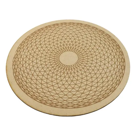 Grila pentru cristale, din lemn, 20cm - Torus Yantra (Ochiul Hipnotic), imagine 2