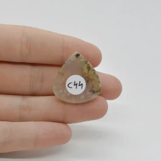 Cabochon Agat Dentritic 26x25x6mm C44, imagine 2
