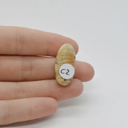 Cabochon Agat Dentritic 27x13x7mm C2, imagine 2