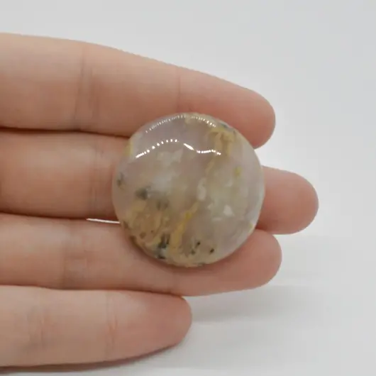 Cabochon Agat Dentritic 31x31x7mm C33