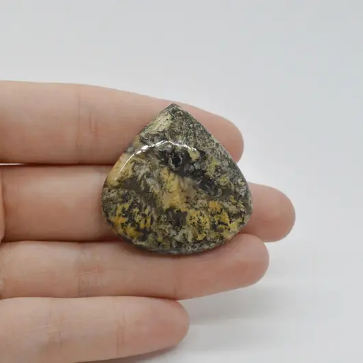Cabochon Agat Dentritic 35x36x6mm C10