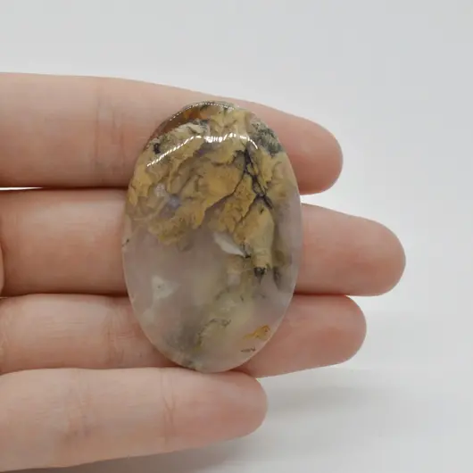 Cabochon Agat Dentritic 45x30x6mm C50