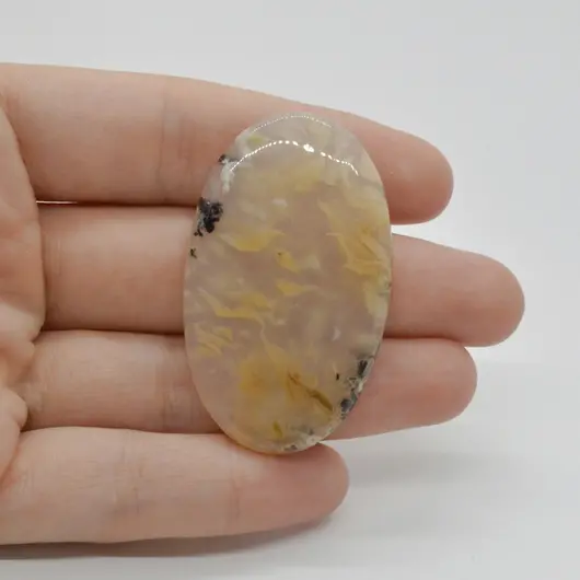 Cabochon Agat Dentritic 48x29x6mm C43