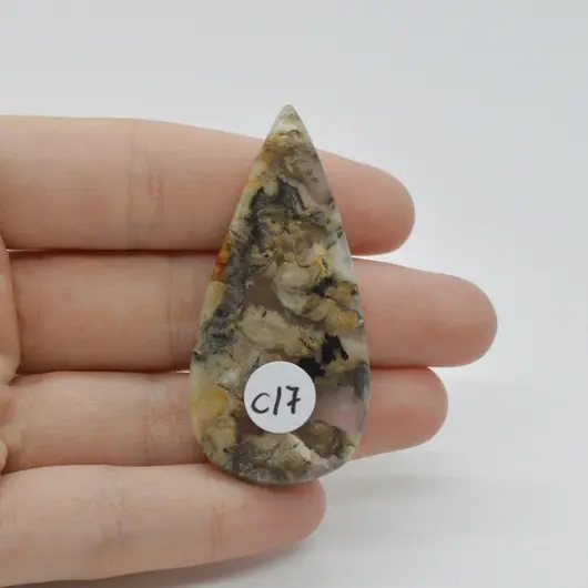 Cabochon Agat Dentritic 54x26x5mm C17, imagine 2