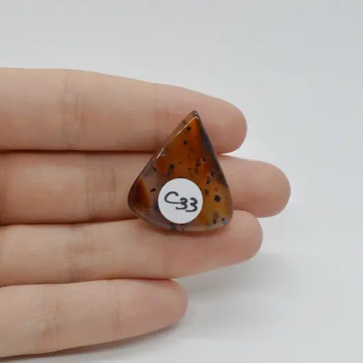 Cabochon Agat Montana 28x24x7mm C33, imagine 2